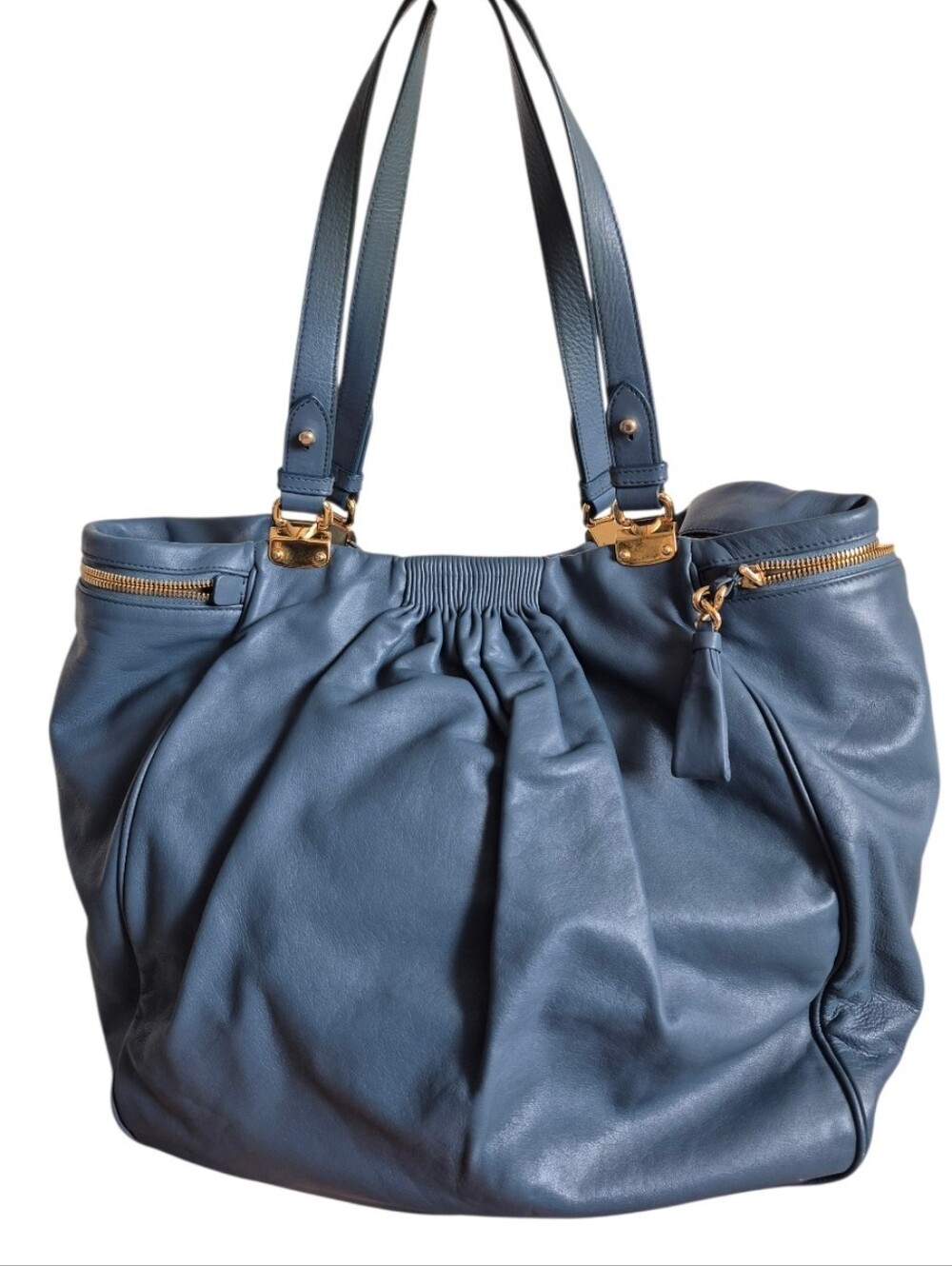 Miu Miu Vitello Lux Hobo Calfskin Bag